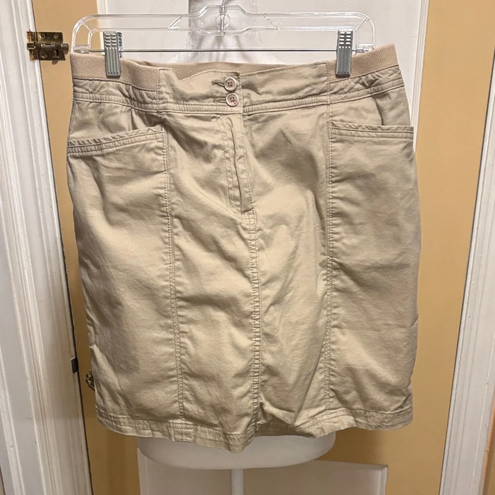Karen Scott Tan Mini Skirt - Picture 1 of 3